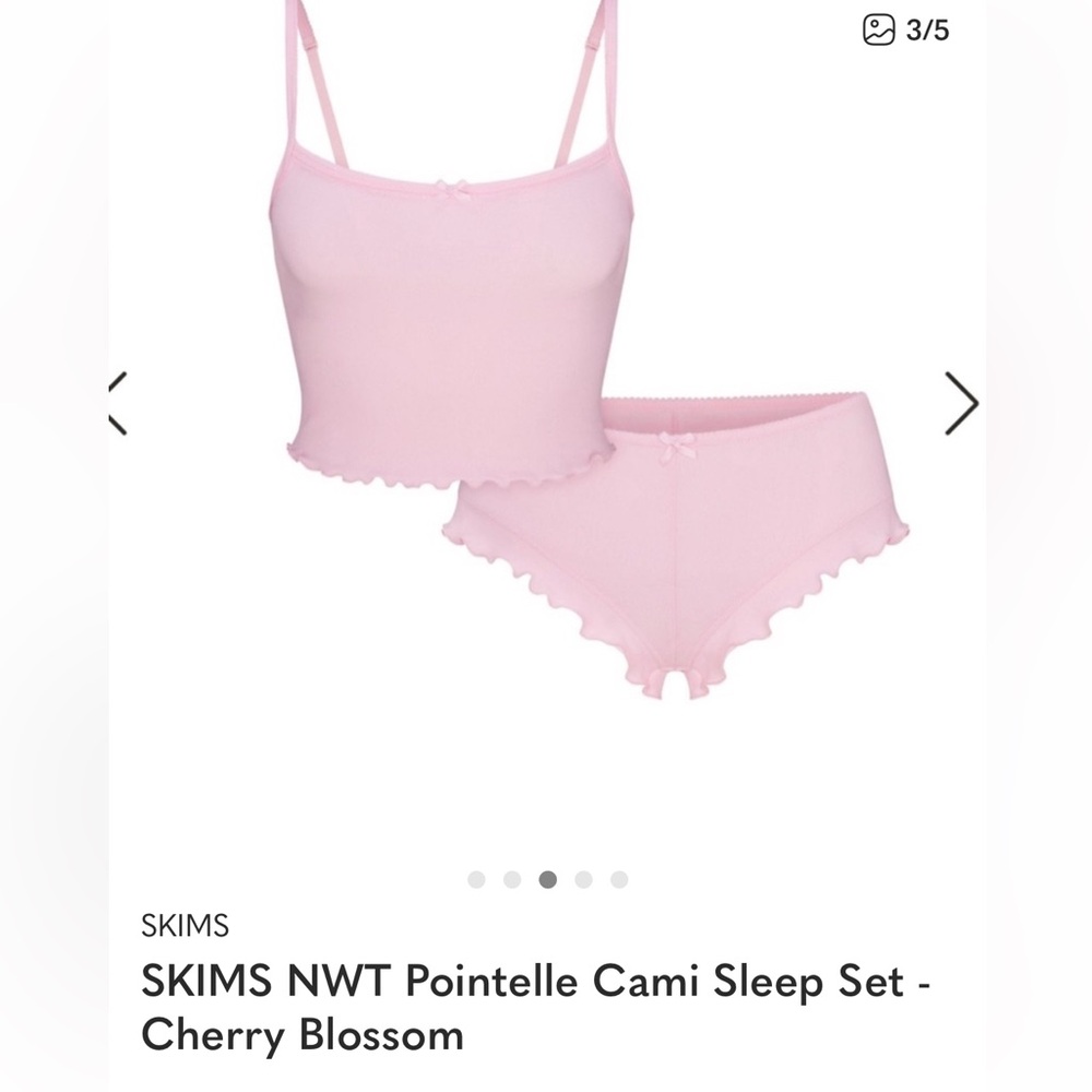 SKIMS NWT Cherry Blossom Cami Sleep Set - Picture 2 of 3